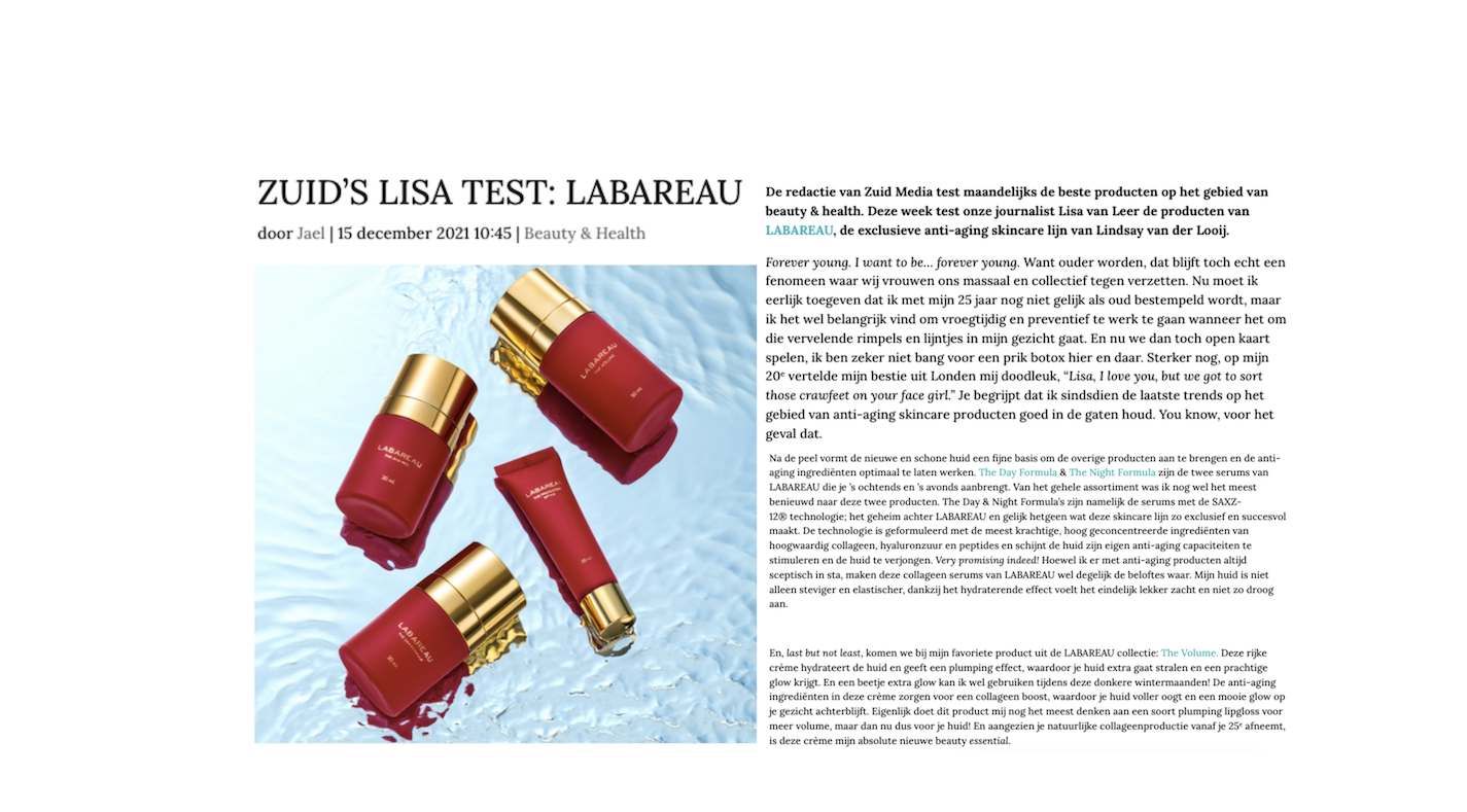 Zuid's Lisa test LABAREAU