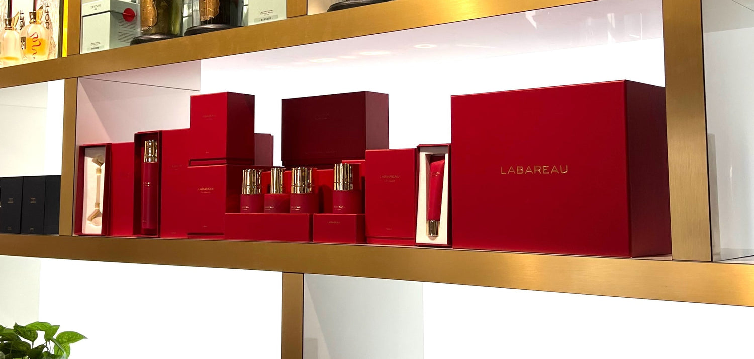 Labareau: Available at De Bijenkorf, MYSC, and Skins Cosmetics